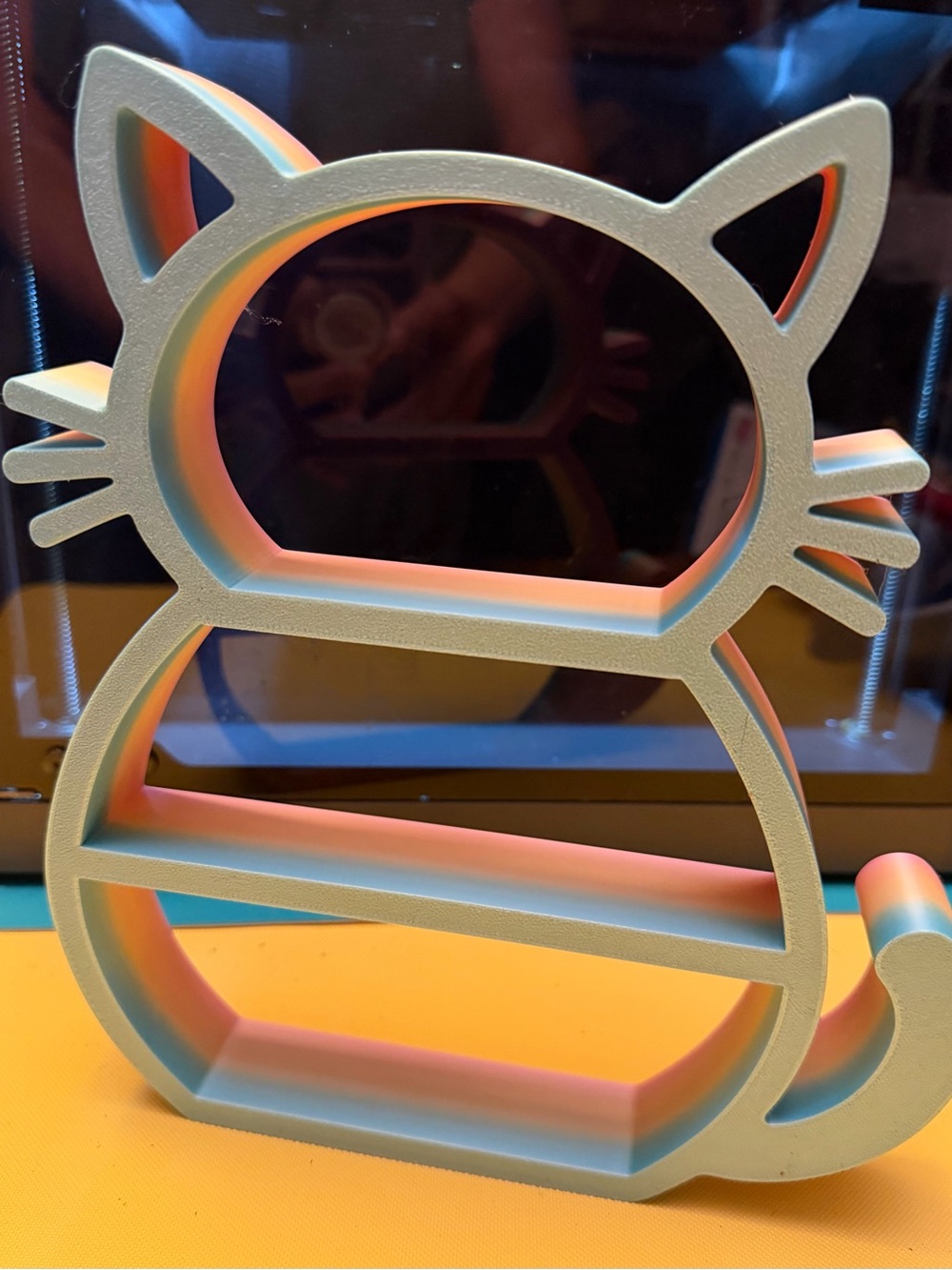 Pastel colored Cat Display Shelf - Home Accents!
